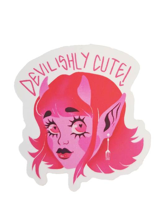 Devilishly Cute Vinyl Matte Sticker